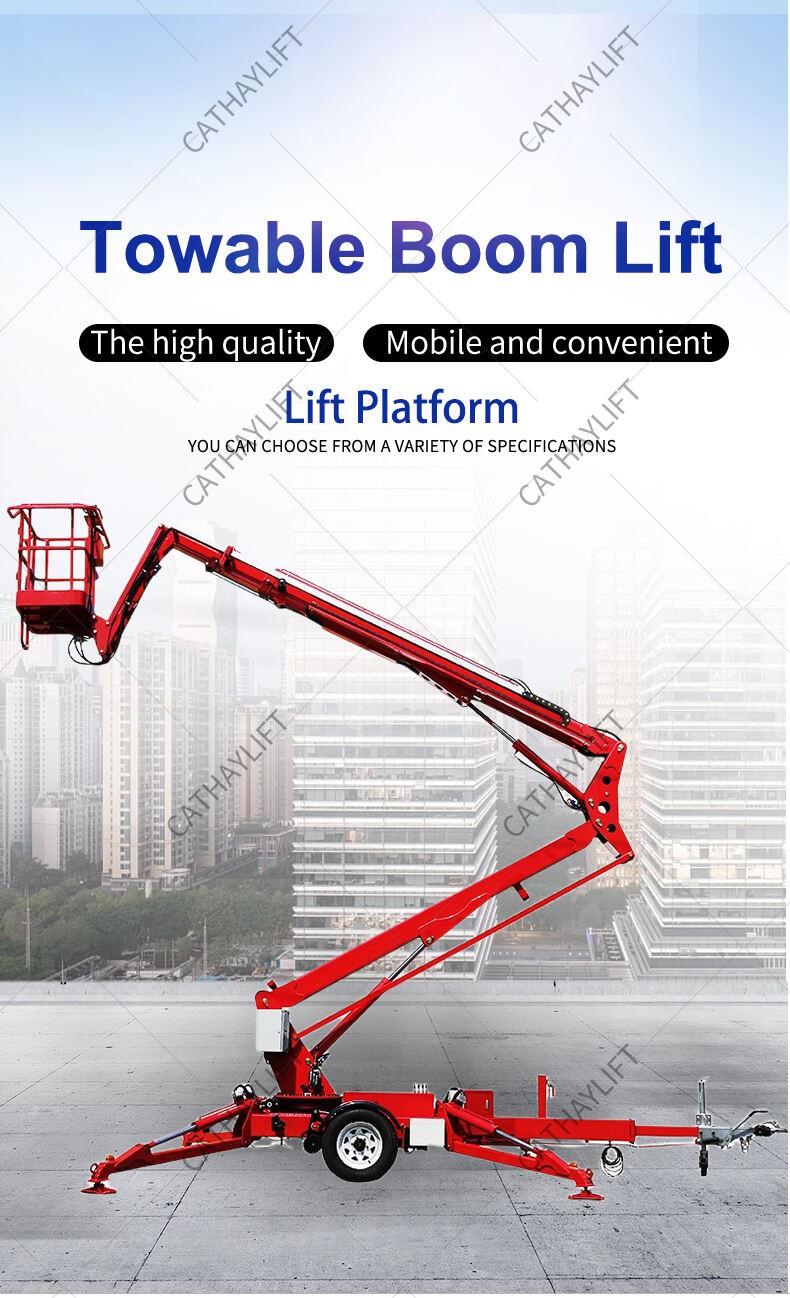 Tow behind boom lift-Shandong Cathay Machinery Co Ltd 2